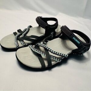 DUINN Womens Hiking Sandal Gray Black Outdoor Sport‎ Strappy Shoe Size 42  10.5